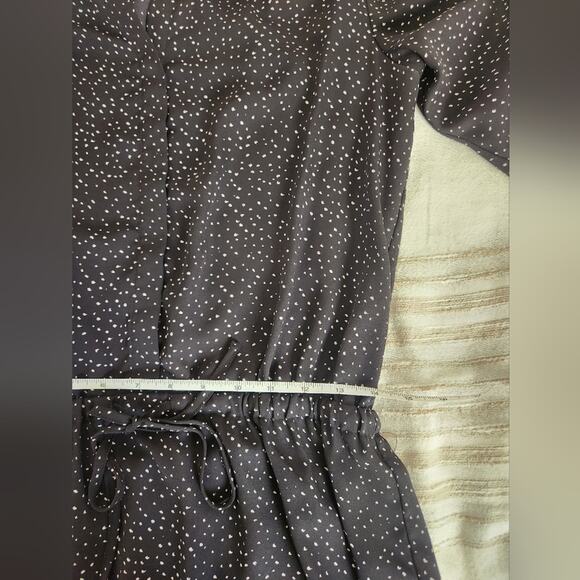 Hilary Radley Black Speckled Long Sleeve Mini Dress small - Picture 10 of 13